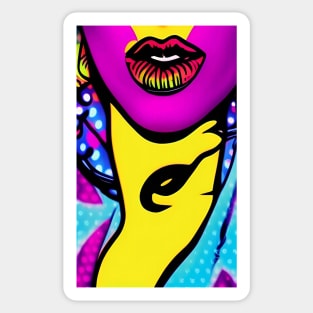 Popart Popculture Sexy Lips Sticker